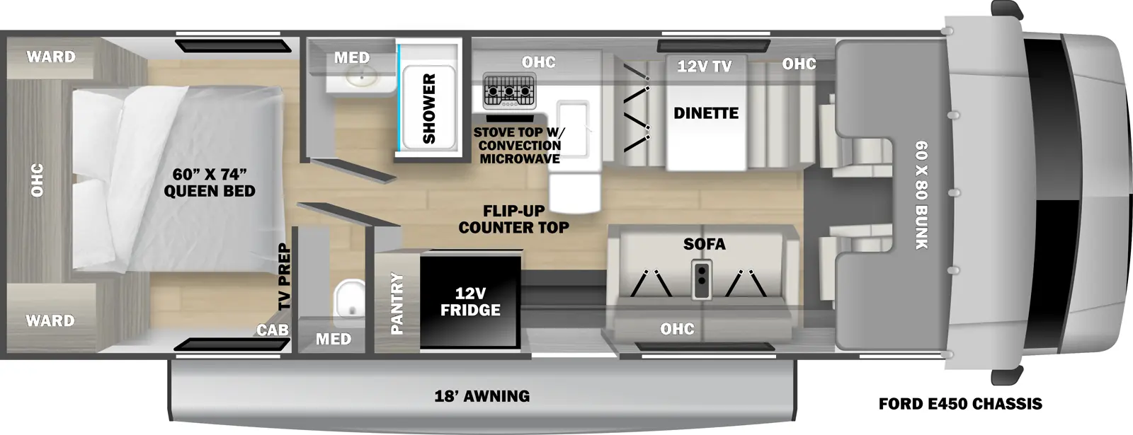 Sunseeker 2950LE Floorplan